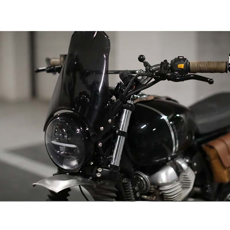 Garde-Boue Avant Court Scrambler Moto – ABS Robuste – Compatible Triumph Bonneville T100, Scrambler, Thruxton – Style Custom