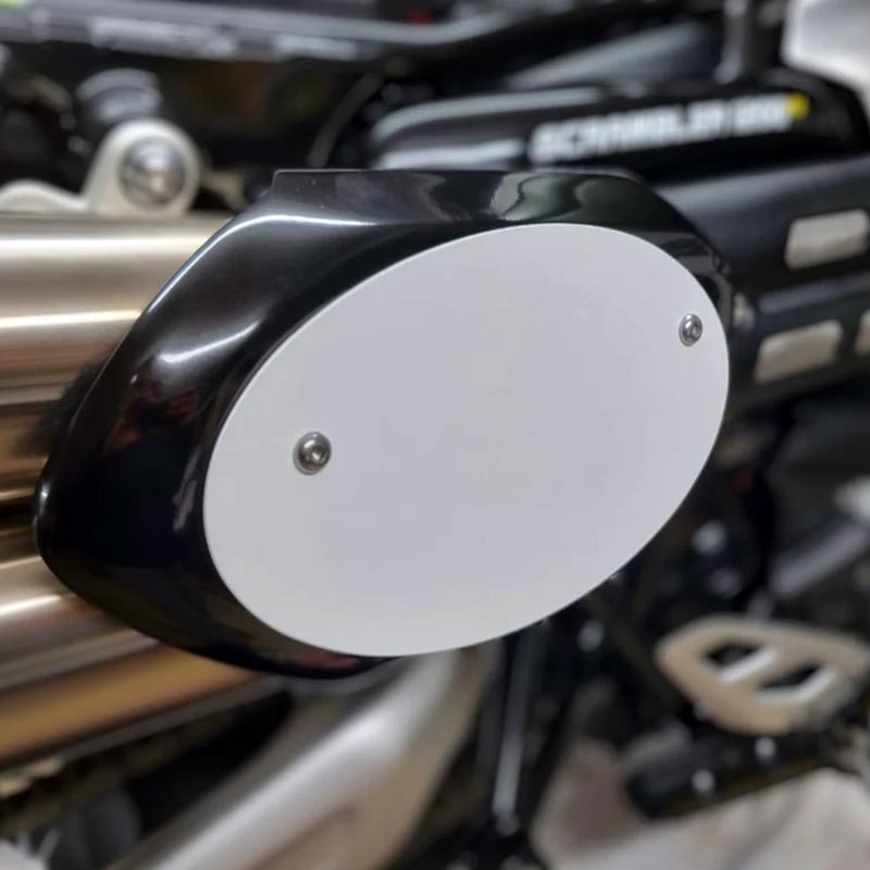 Flat Track number plate for Triumph 1200 Scrambler XE and XC Blackpines