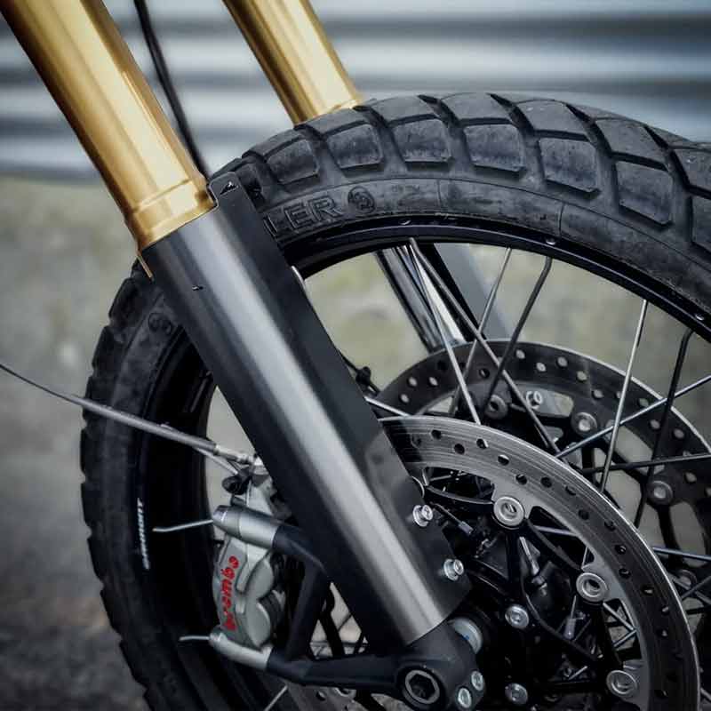 Protection De Fourche En Fibre De Carbone Pour Triumph Speed Triple 1200 (2021+) - Noire Brillante
