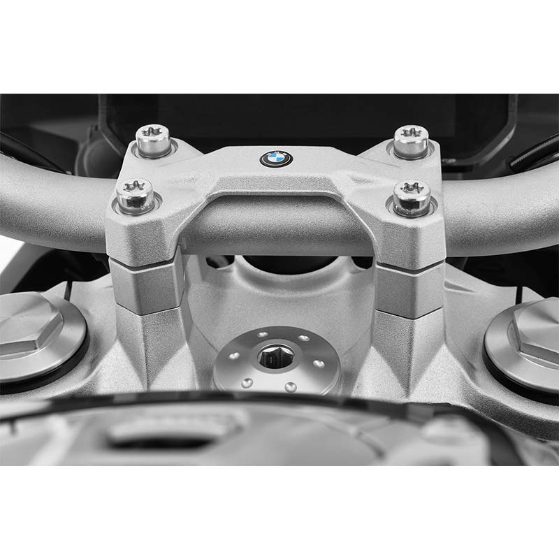 SYMWBD Kit Rehausseur Guidon Moto 28mm Pour BMW F900R F900XR - Argent