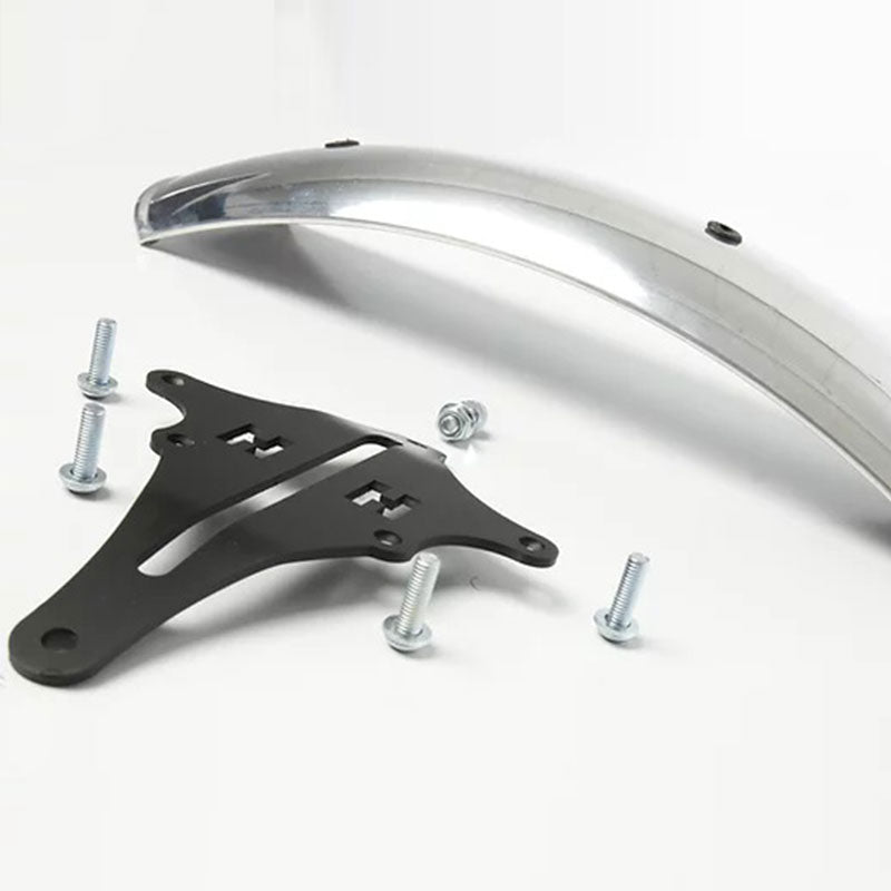 POUR ROYAL ENFIELD 500cc Garde-Boue Set Avant & Noir Peint Doré