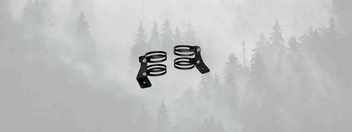 Collection supports pour feux additionnels moto chez Blackpines.fr