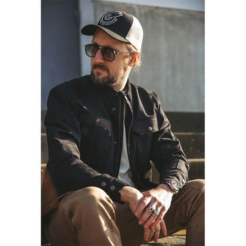 Sur-chemise moto noire Age Of Glory Runaway Riding Shirt homologuée CE UKCA AA.