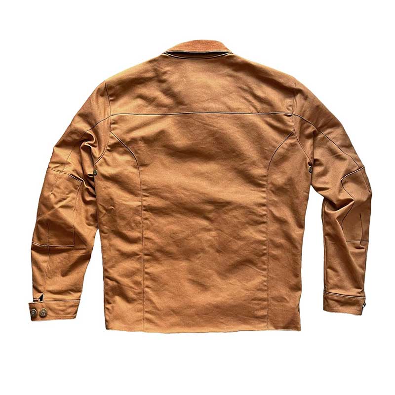Dos veste moto Craftsman caramel Age of Glory. Blackpines.fr