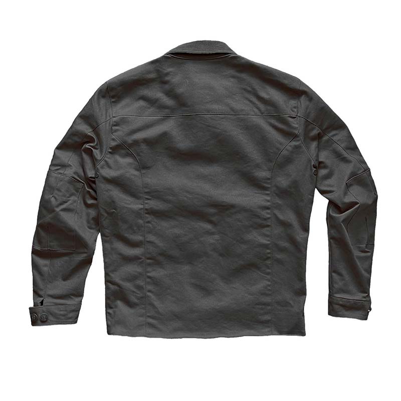Dos de la veste moto noire Craftsman Age of Glory. Blackpines.fr