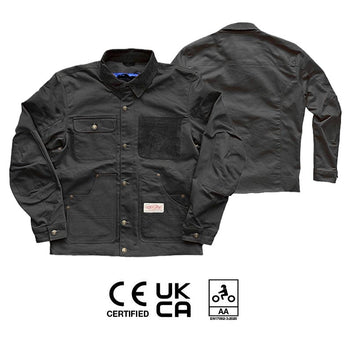 Veste moto noire Craftsman Age of Glory. Blackpines.fr