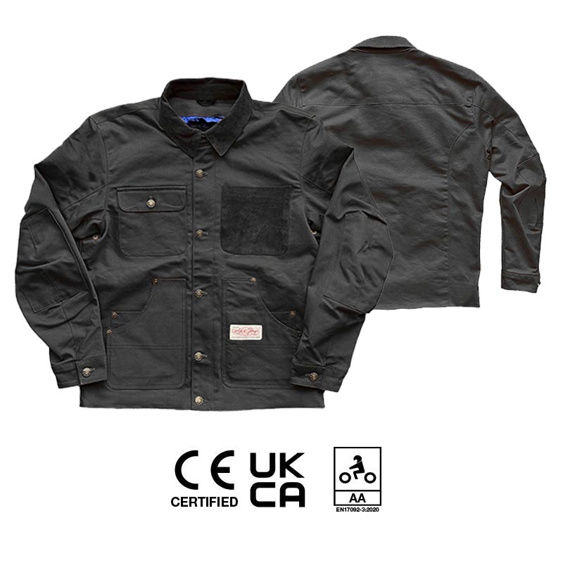 Veste moto noire Craftsman Age of Glory. Blackpines.fr
