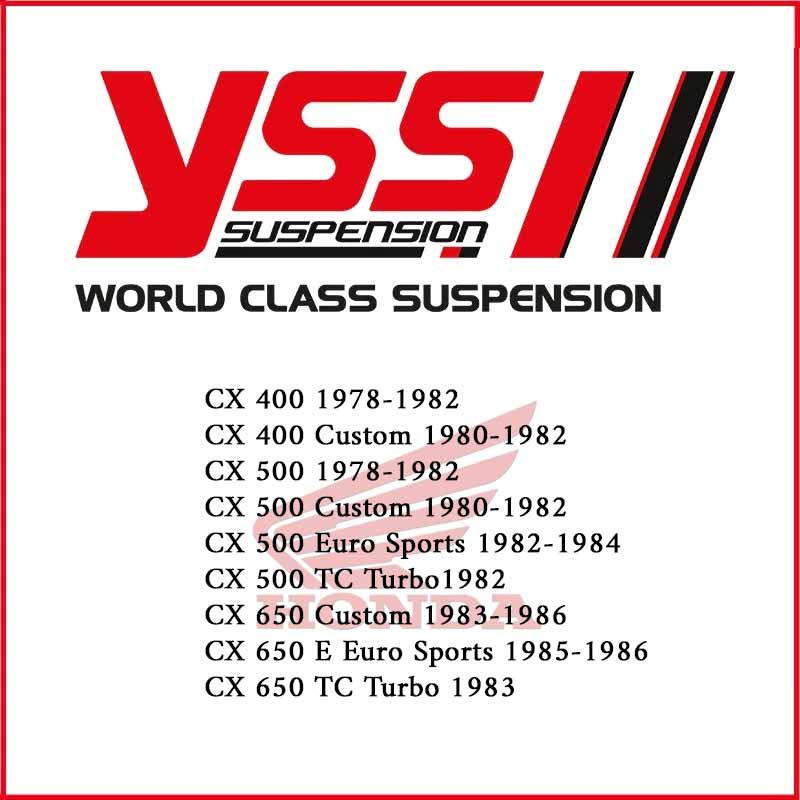 Amortisseurs pour HONDA CX (1978-1986) | YSS - blackpines.fr