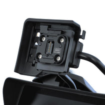 Adaptateur Wunderlich Plug & Ride pour Garmin zūmo XT2/XT3 sur support de navigation BMW d’origine.