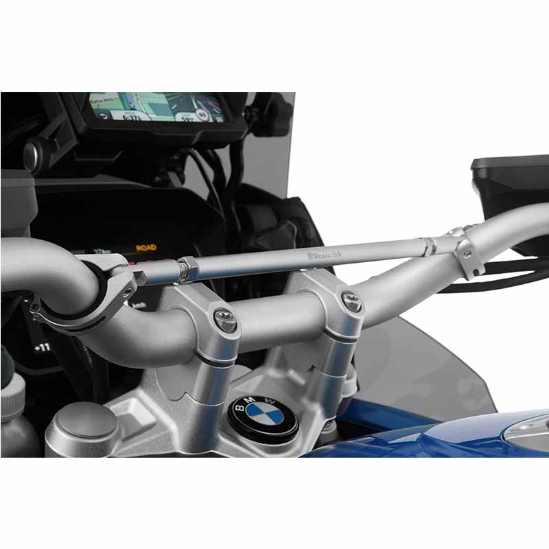 Barre D'Équilibre Moto Universelle 22mm - Alliage Aluminium Noir - Renfort Guidon Pour Accessoires (Support Phone, LED)