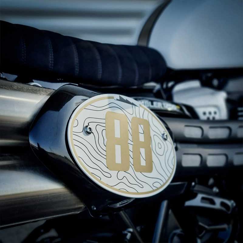Flat Track Nummernschild für Triumph 1200 Scrambler XE und XC