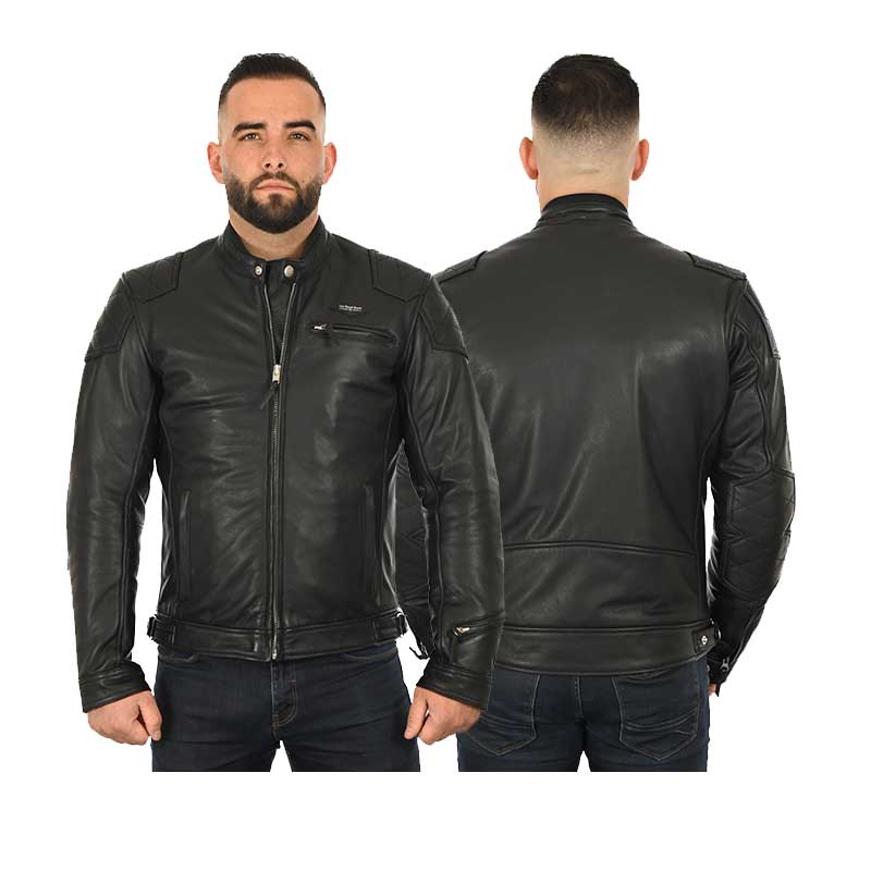 Blouson moto cuir homme Race The Royal Racer. Blackpines.fr