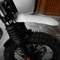 Garde-boue avant haut blanc Bonvent pour Royal Enfield Interceptor et GT650.