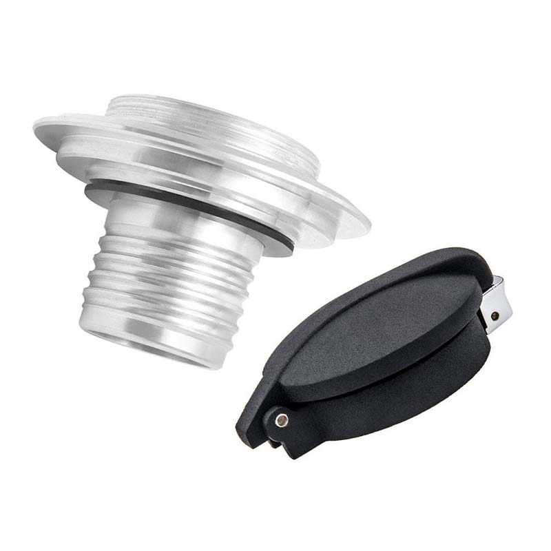 Bouchon reservoir essence noir moto Monza Motone Custom pour BMW refroissement air. Blackpines.fr