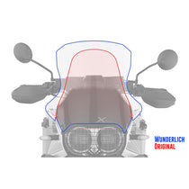 Bulle moto Marathon Wunderlich pour Ducati DesertX Rally. Blackpines.fr
