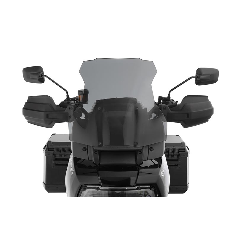 Bulle moto grise fumee Marathon Wunderliche pour Harley-Davidson Pan America 1250. Blackpines.fr