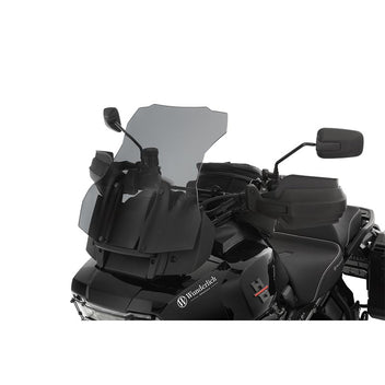 Bulle moto grise fumee Marathon Wunderliche pour Harley-Davidson Pan America 1250. Blackpines.fr