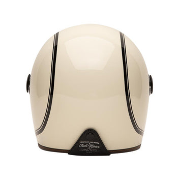 Casque integral moto Full Moon 2 creme et noir de Marko Helmets. Blackpines.fr