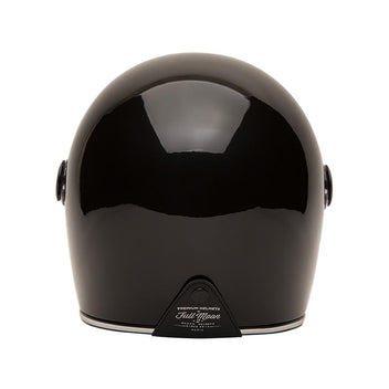 Casque moto integral Full Moon 2 noir avec interieur rouge Marko Helmets. Blackpines.fr