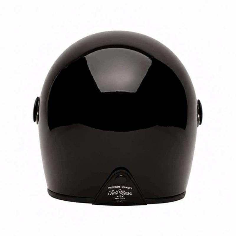 Casque intégral Full Moon 2 Triple Black Marko Helmets, vue de dos.