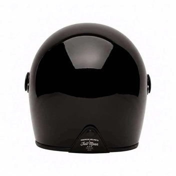 Casque intégral Full Moon 2 Triple Black Marko Helmets, vue de dos.