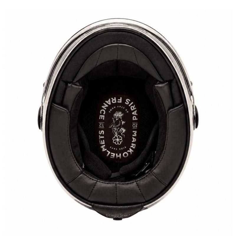 Casque intégral Full Moon 2 Triple Black Marko Helmets, vue intérieur.