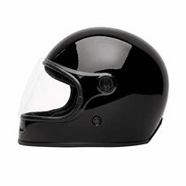 Casque intégral Full Moon 2 Triple Black Marko Helmets, vue de côté.