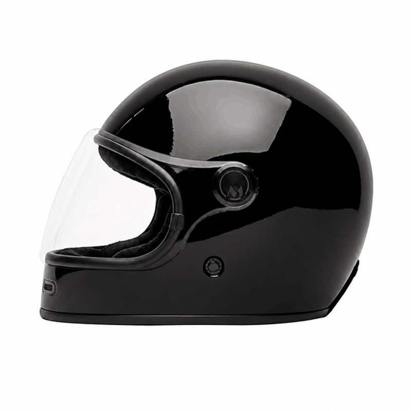 Casque intégral Full Moon 2 Triple Black Marko Helmets, vue de côté.