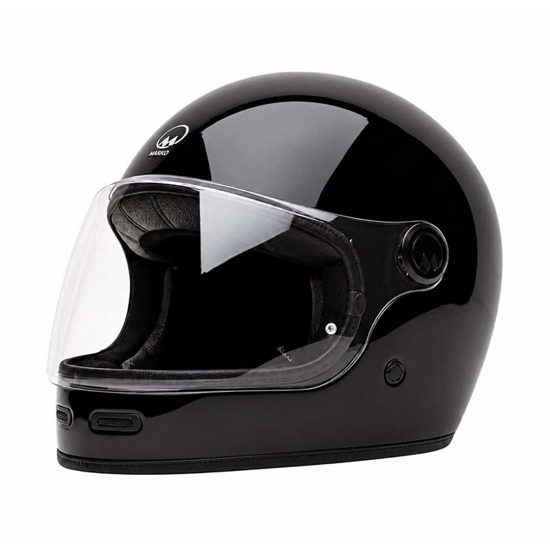 Casque intégral Full Moon 2 Triple Black Marko Helmets.