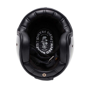 Casque jet The Classic Triple Black Marko. Blackpines.fr