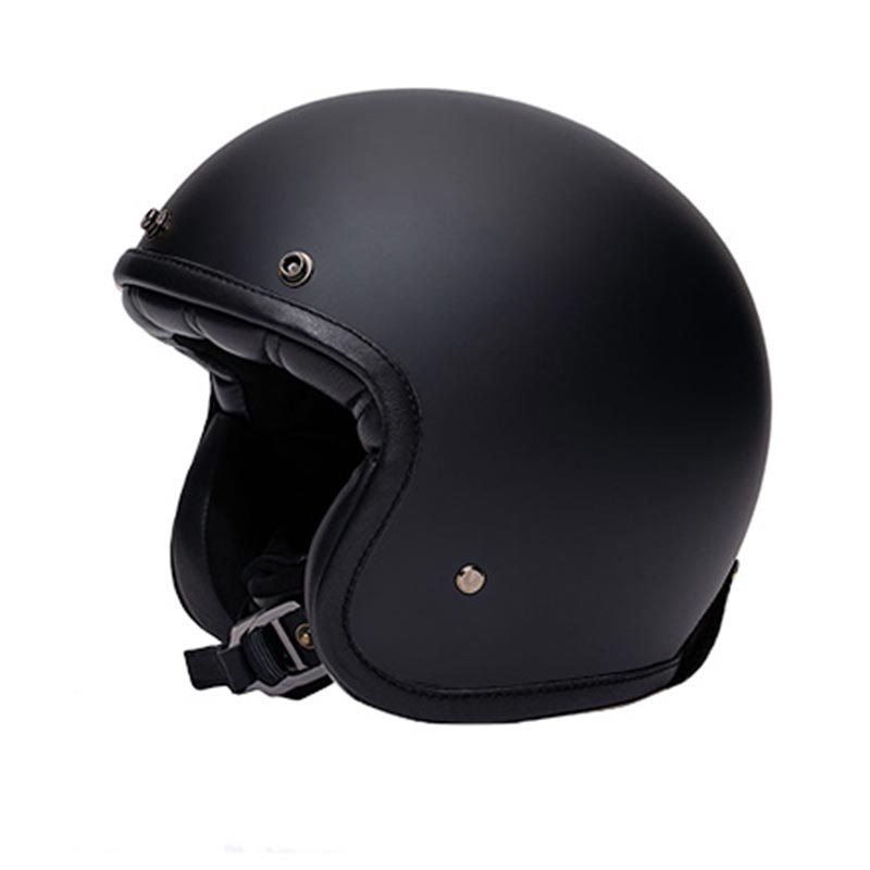 Casque jet The Classic Triple Black Marko. Blackpines.fr