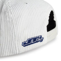 Casquette JT Racing USA Factory Rider white corduroy.