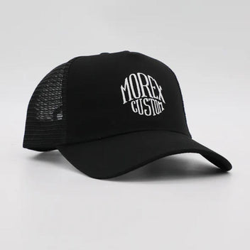Casquette noire trucker Morex Custom Origine.