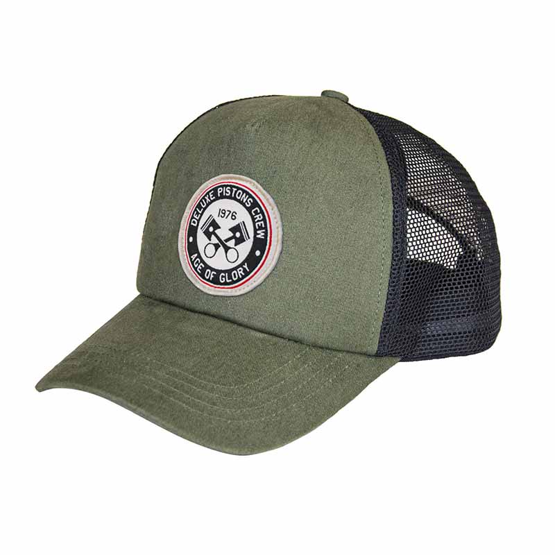 Casquette trucker verte Deluxe Pistons Age of Glory. Blackpines.fr