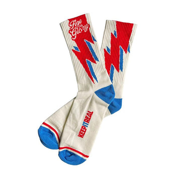 Chaussettes homme blanc casse Age of Glory. Blackpines.fr