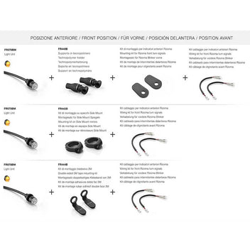 Paire de clignotants Light Unit fr070bm Rizoma. Blackpines.fr