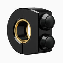 Commodo noir Motogadget Mo.Switch Plain avec deux boutons-poussoirs noirs.