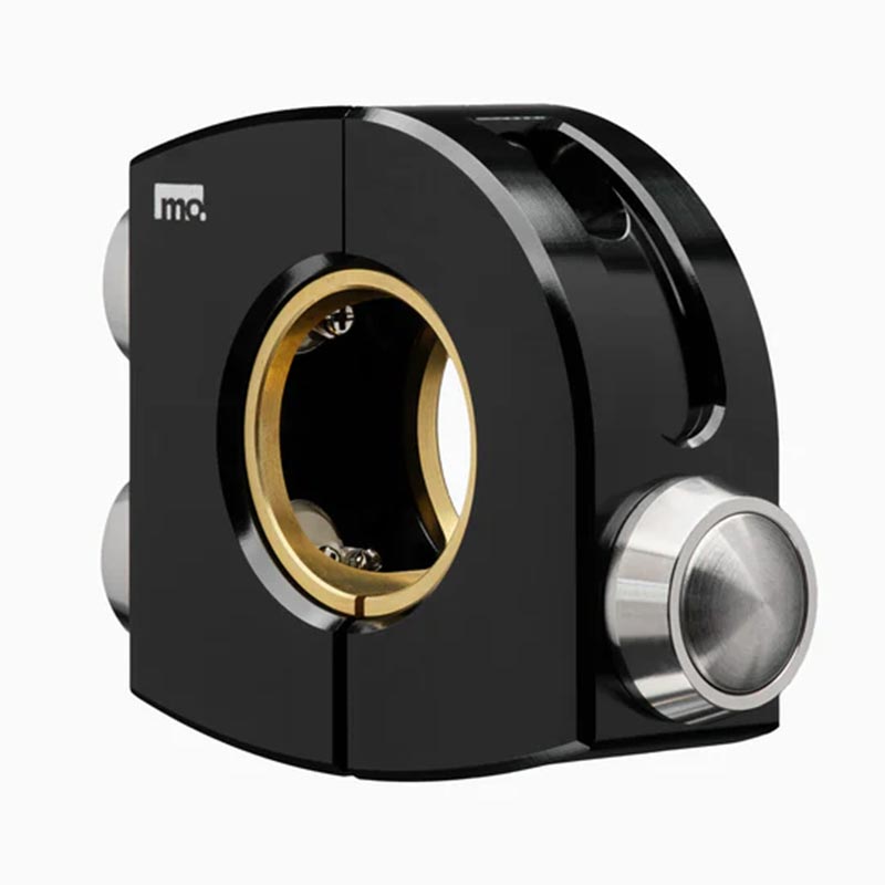 Commodo noir Motogadget Mo.Switch Plain avec trois boutons-poussoirs argent.