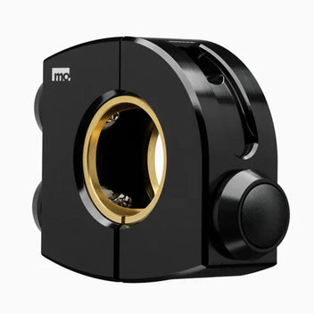 Commodo noir Motogadget Mo.Switch Plain avec trois boutons-poussoirs noirs.