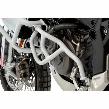 Pare-carter moteur gauche blanc Wunderlich pour Ducati DesertX. Blackpines.fr