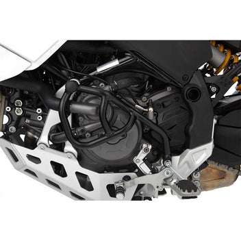 Pare-carter noir moteur gauche Wunderlich pour Ducati DesertX. Blackpines.fr