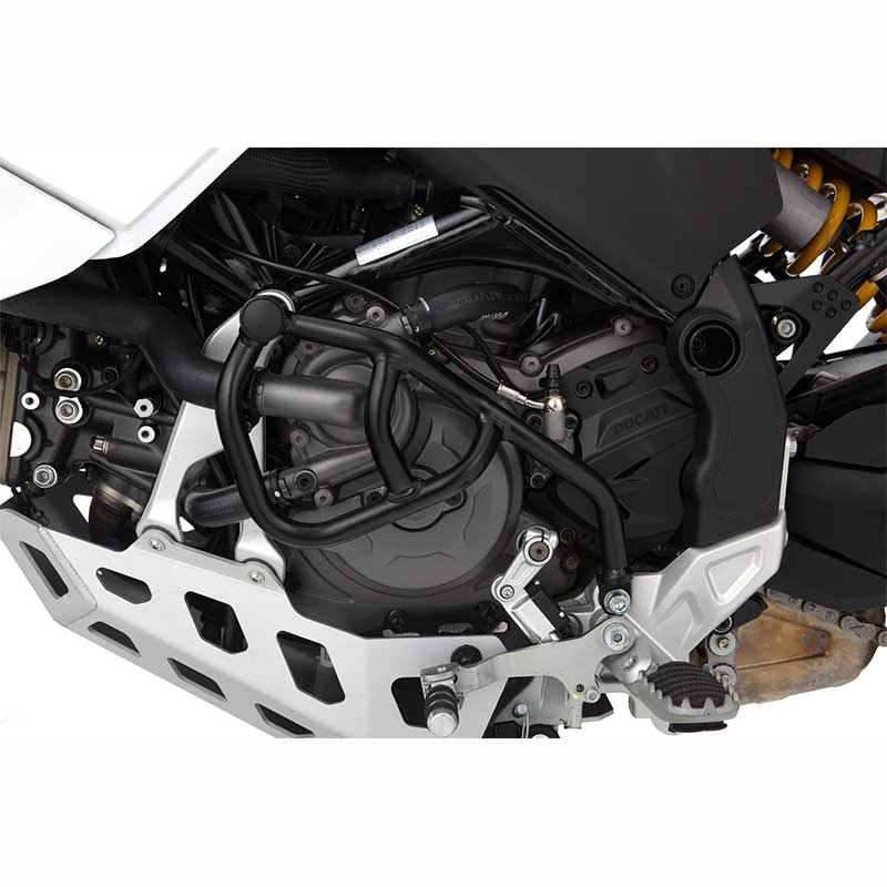 Pare-carter noir moteur gauche Wunderlich pour Ducati DesertX. Blackpines.fr