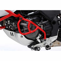 Pare-carter moteur gauche rouge Wunderlich pour Ducati DesertX. Blackpines.fr