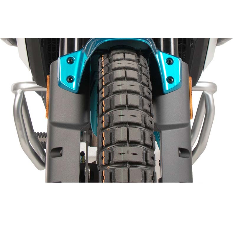 Crash bars moteur argentes Hepco & Becker pour CFMOTO 450MT. Blackpines.fr