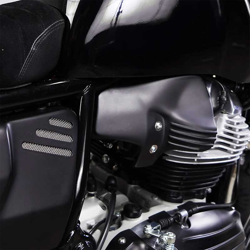 Deflecteur air Interceptor et Continental GT Bonvent Motorbikes. Blackpines.fr