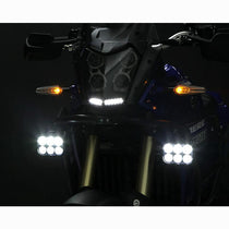 Feux additionnels moto LED blancs Denali DL6. Blackpines.fr