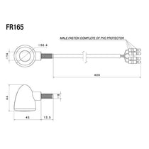 Clignotant moto Rizoma Iride S FR165. Blackpines.fr