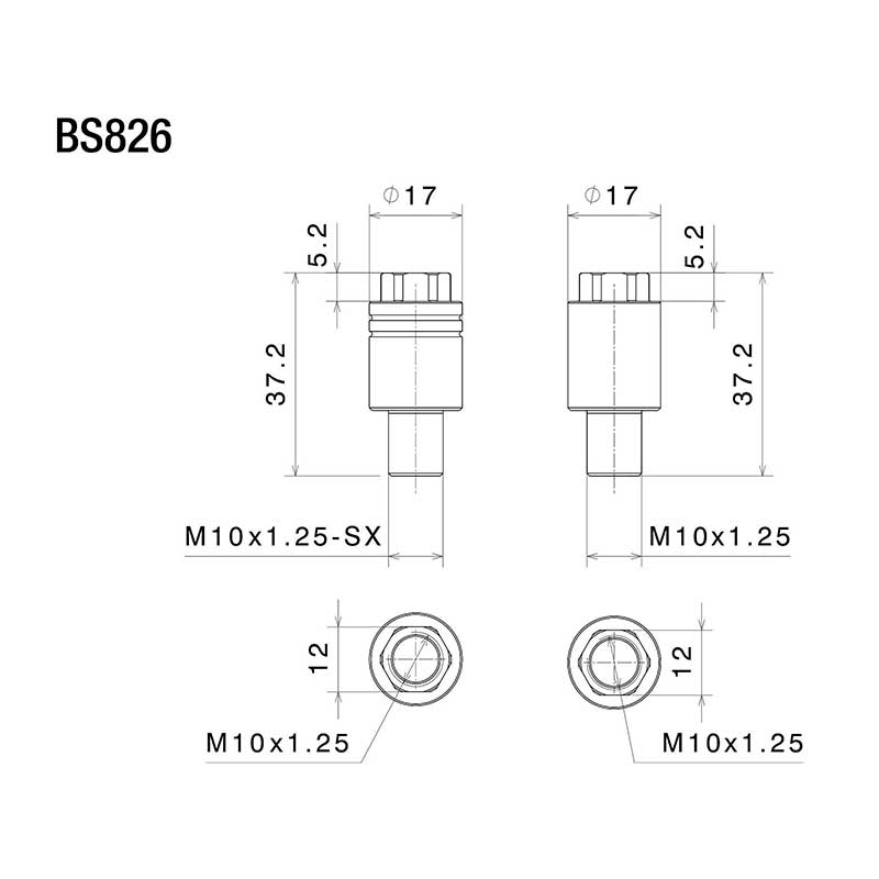 Kit de montage retroviseur BS826B Rizoma. Blackpines.fr