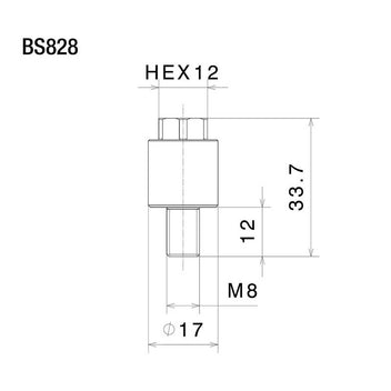Kit de montage retroviseurs BS828B Rizoma. Blackpines.fr