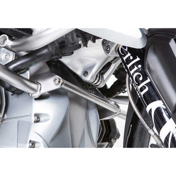 Entretoise pour arceaux de protection moteur Wunderlich couleur acier. Blackpines.fr